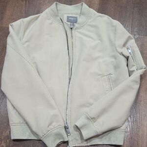 Forever 21 Light Tan Bomber Jacket